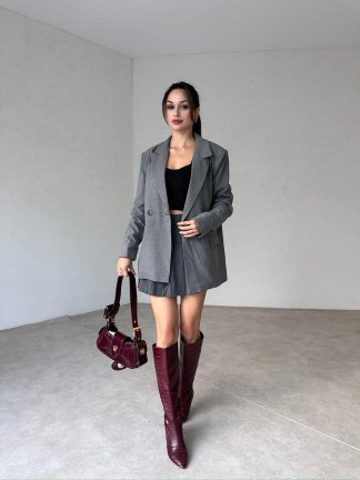 BLOW Ceket 3173 - Gri - 2