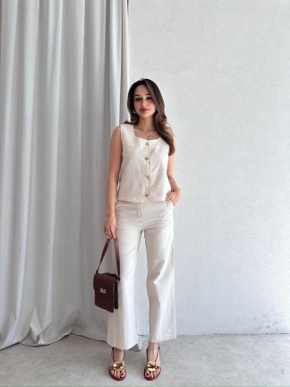 BOBBİE Takım 9863 - Ekru - 2