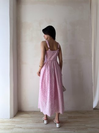 BOESE Midi Elbise 8054 - Pembe - 3