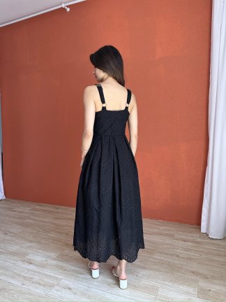 BOESE Midi Elbise 8054 - Siyah - 3
