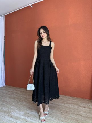 BOESE Midi Elbise 8054 - Siyah - 2