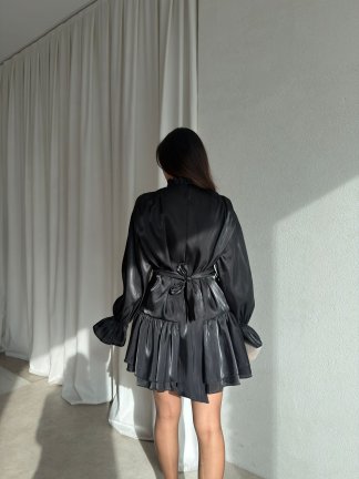 BOLESA Mini Elbise 8830 - Siyah - 3