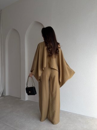 BOLİVA Şal Parçalı Takım 8951 - Yağ Yeşili - 3