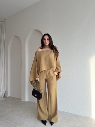 BOLİVA Şal Parçalı Takım 8951 - Yağ Yeşili - 2