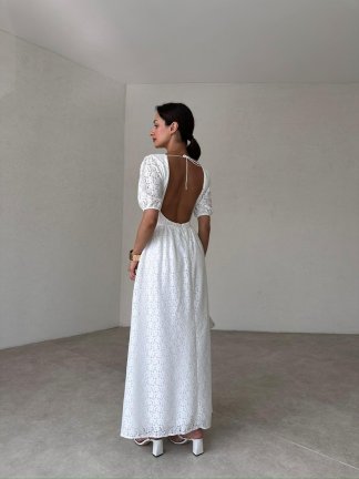 BOVENA Maxi Elbise 5379 - Beyaz - 2