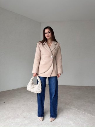 BOWREY Ceket 7592 - Krem - 2