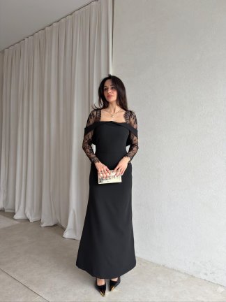 BRANDY Midi Elbise 8831 - Siyah - 2