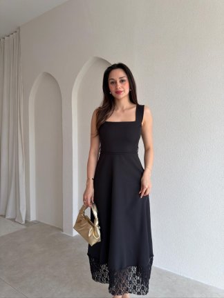 BRİTTA Midi Elbise 9545 - Siyah - 2