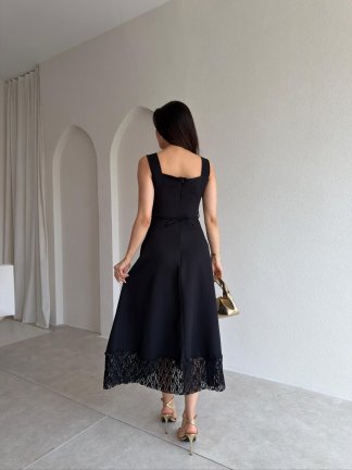 BRİTTA Midi Elbise 9545 - Siyah - 3