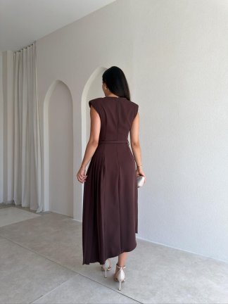 BRODY Midi Elbise 4203 - Acı Kahve - 3