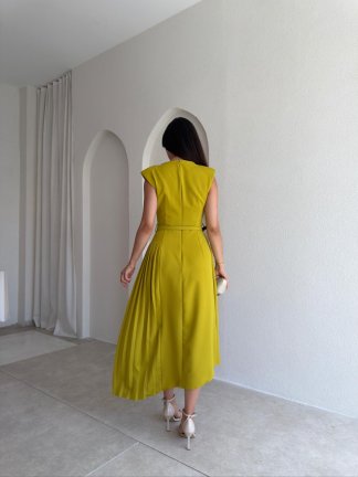 BRODY Midi Elbise 4203 - Yağ Yeşili - 3