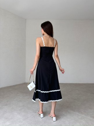 BRONSON Midi Elbise 2145 - Siyah - 3