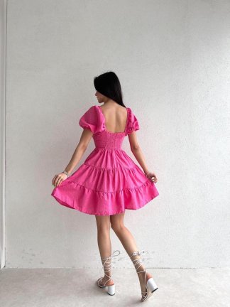 BUFFON Fisto Elbise 9932 - Pembe - 3
