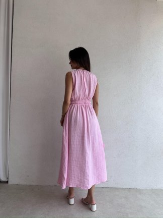 CALLUNA Maxi Elbise 4672 - Pembe - 4
