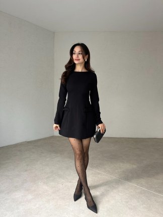 CAMİLA Mini Elbise 1216 - Siyah - 2