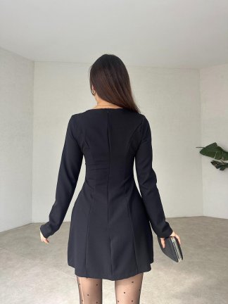 CAMİLA Mini Elbise 1216 - Siyah - 3