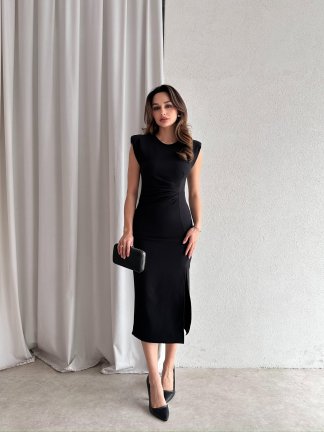 CANDİDA Midi Elbise 4561 - Siyah - 2