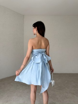 CASELLA Mini Elbise 7771 - Mavi - 3