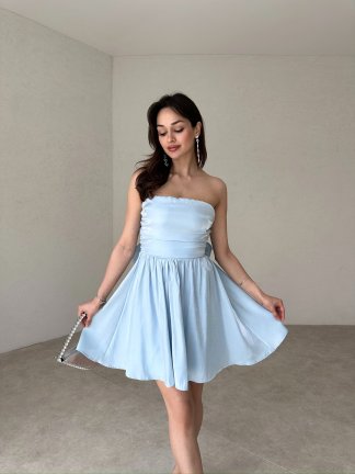 CASELLA Mini Elbise 7771 - Mavi - 1