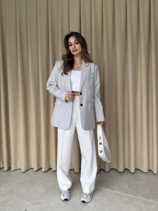 CASERTA Ceket 9873 - Gri - 3