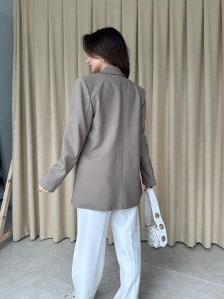 CASERTA Ceket 9873 - Kahverengi - 4