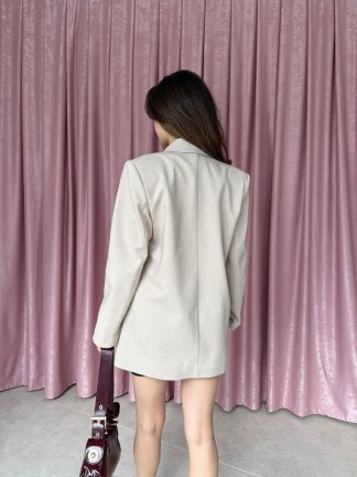 CASERTA Ceket 9873 - Krem - 4