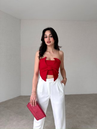 CECİLİ Bluz 3033 - Kırmızı - 1