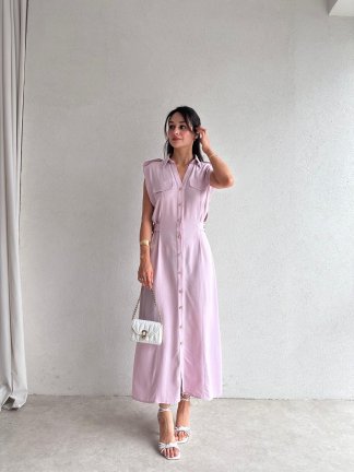 CELEBRİTY Maxi Elbise 8429 - Lila - 2