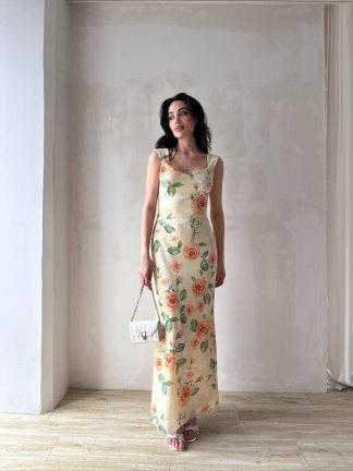 CELESTİA Maxi Elbise 0258 - Sarı - 3