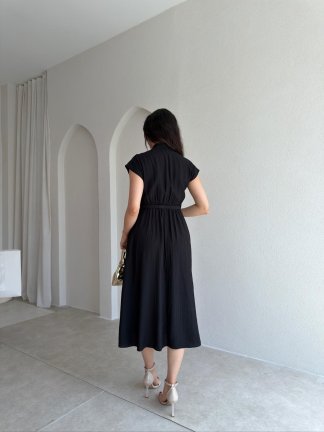 CHAPTER Midi Elbise 7588 - Siyah - 3