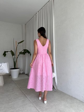 CHERRY Midi Elbise 8031 - Pembe - 2