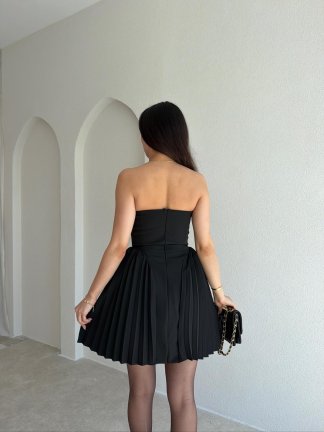 CHİKO Mini Elbise 5495 - Siyah - 3