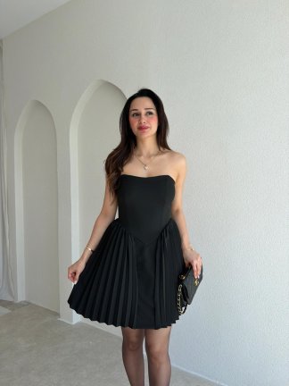 CHİKO Mini Elbise 5495 - Siyah - 1