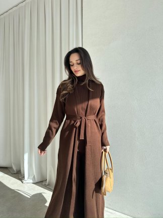 CİEL Triko Üçlü Takım 8418 - Acı Kahve - 2