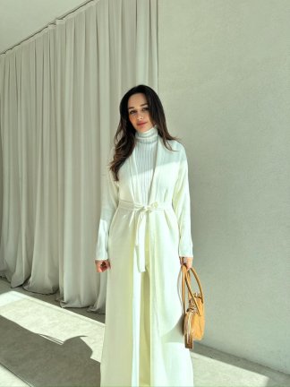 CİEL Triko Üçlü Takım 8418 - Beyaz - 2