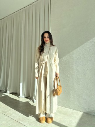 CİEL Triko Üçlü Takım 8418 - Taş 