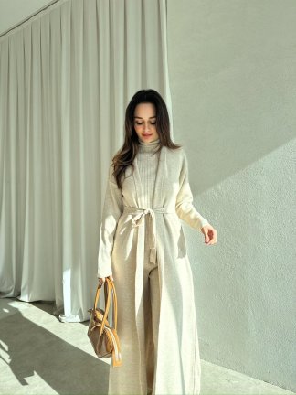 CİEL Triko Üçlü Takım 8418 - Taş - 2