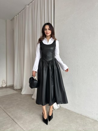 CİTY Elbise 8546 - Siyah - 1