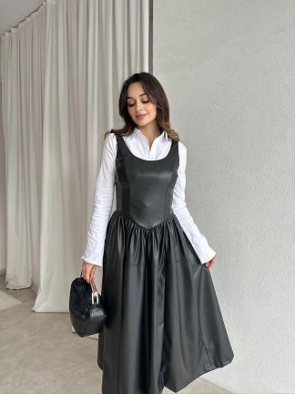 CİTY Elbise 8546 - Siyah - 2