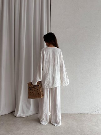 Çizgili VİBER Takım 9201 - Beyaz - 4