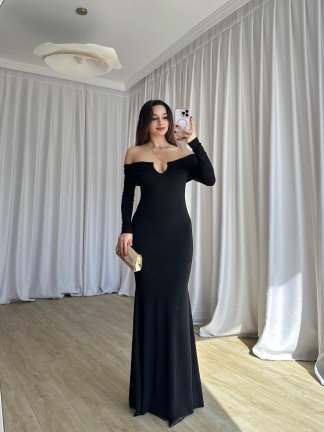 CLARET Maxi Elbise 8277 - Siyah - 2