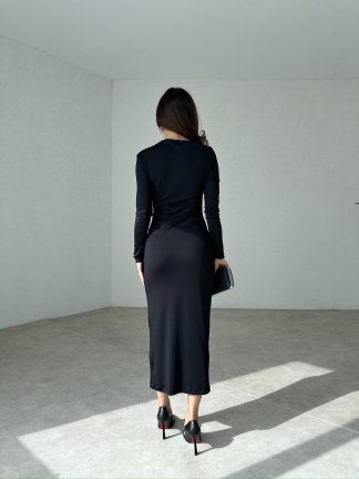 CLARK Midi Elbise 2463 - Siyah - 3