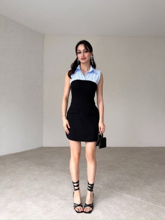 COLETTE Mini Elbise 8321 - Siyah - 2