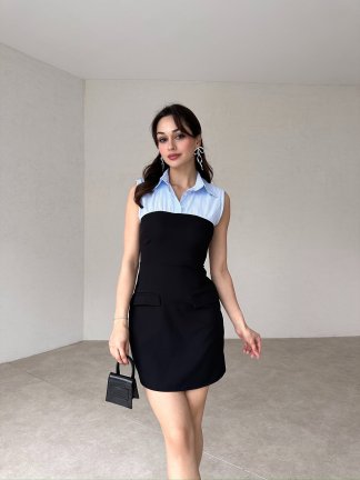 COLETTE Mini Elbise 8321 - Siyah - 1