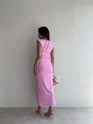COMET Maxi Elbise 8750 - Pembe - 3
