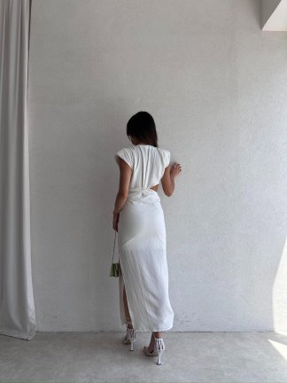 COPERNİCUS Midi Elbise 9222 - Beyaz - 3
