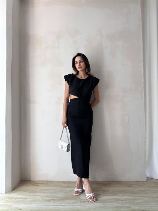 COPERNİCUS Midi Elbise 9222 - Siyah - 2