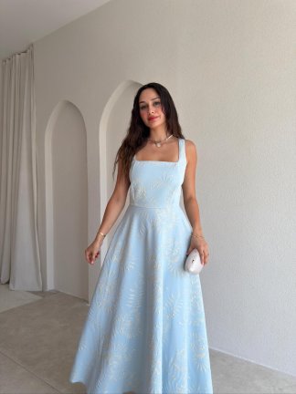 CORDOVA Maxi Elbise - 0714 - Bebe Mavisi - 2