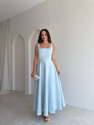 CORDOVA Maxi Elbise - 0714 - Bebe Mavisi 