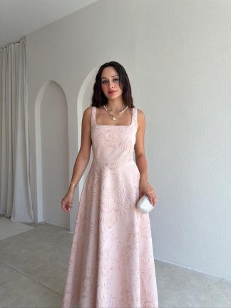 CORDOVA Maxi Elbise - 0714 - Pudra - 2